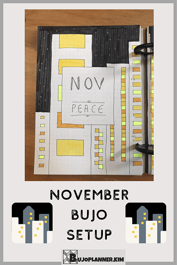 november plan with me bujo bullet journal setup monthly spreads