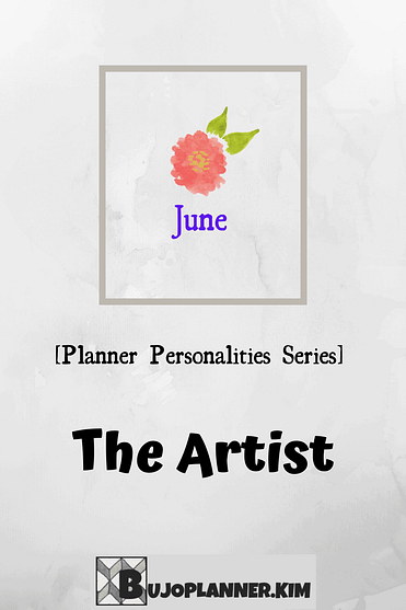 Planner personality type the artist
